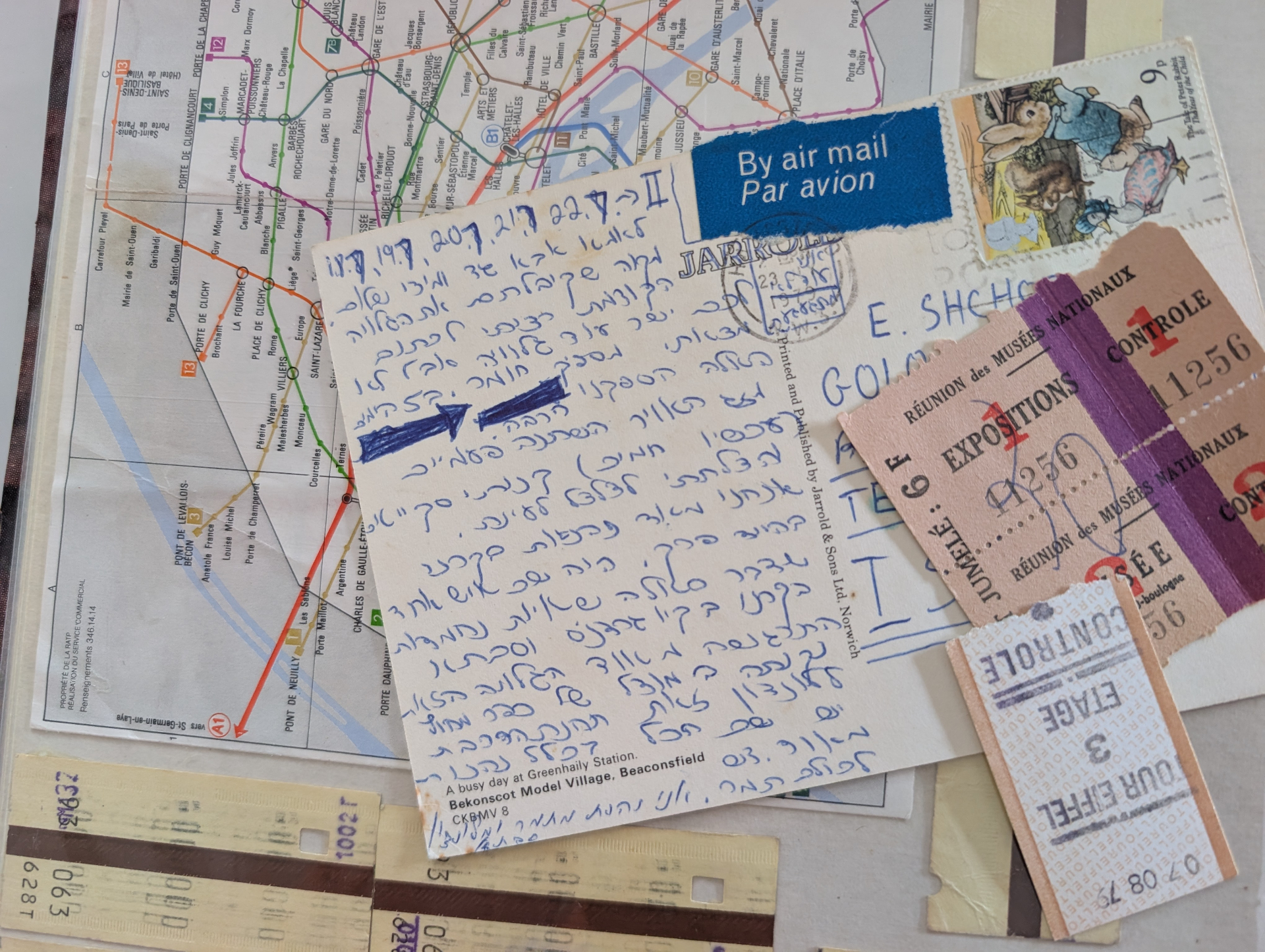 Handwritten letters and ephemera
